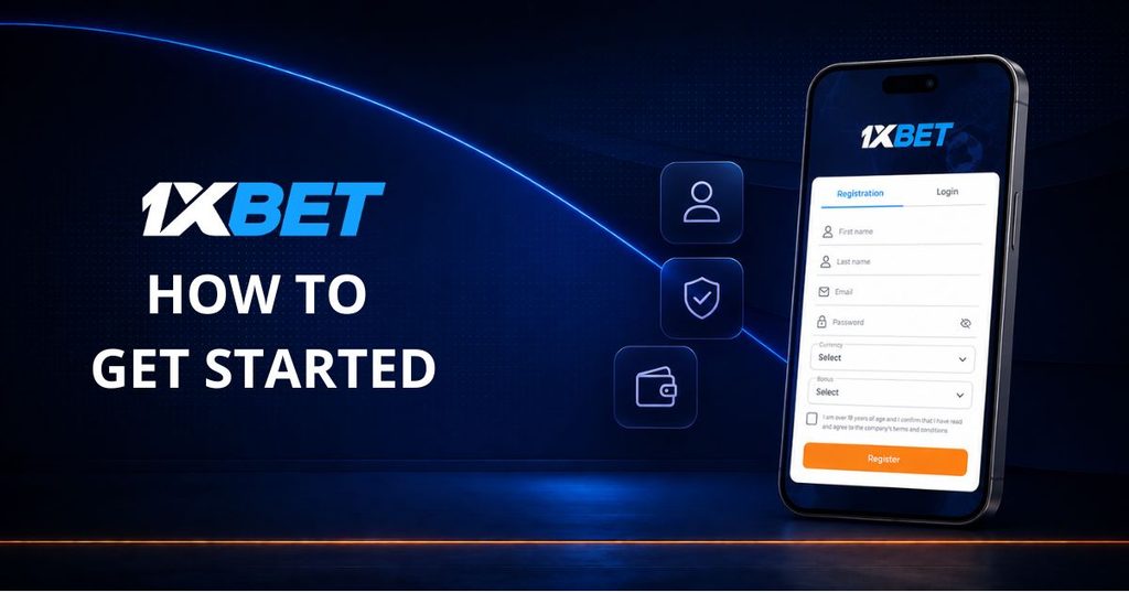 1xBet registration screen