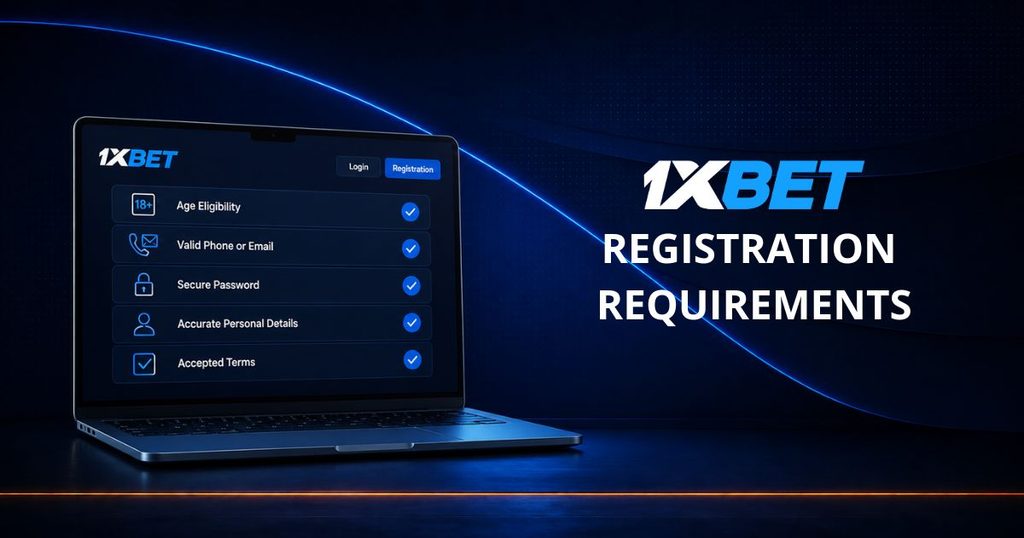 1xBet registration requirements